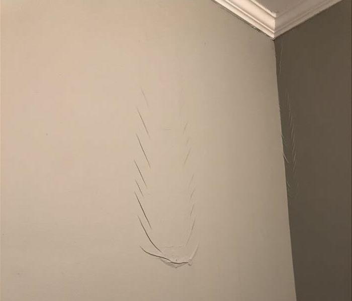 Wall showing paint blister on the wall