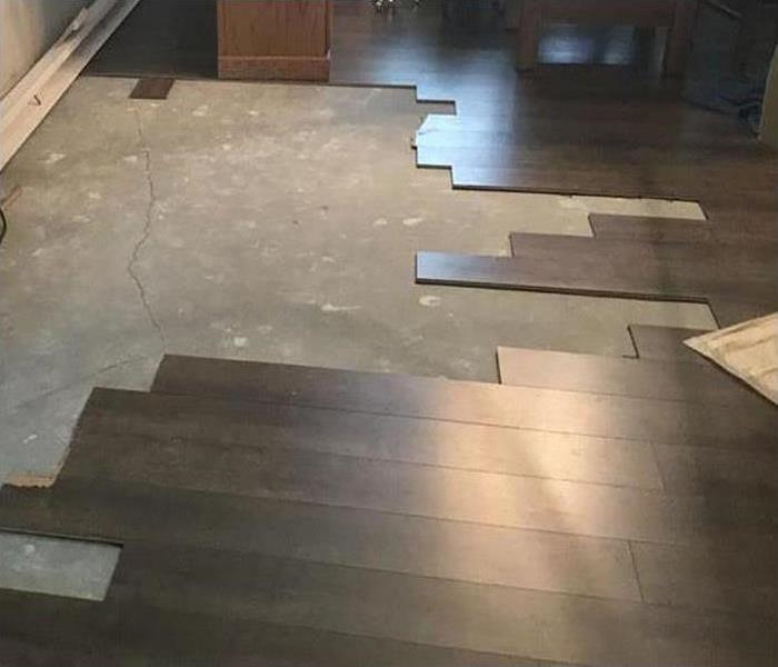 wood flooring being restored