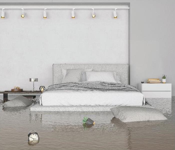 Flooding Bedroom Interior