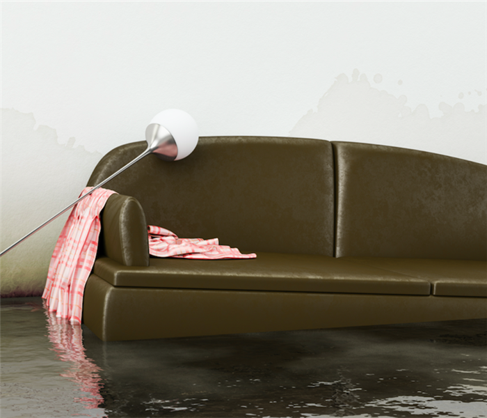 Flooded couch